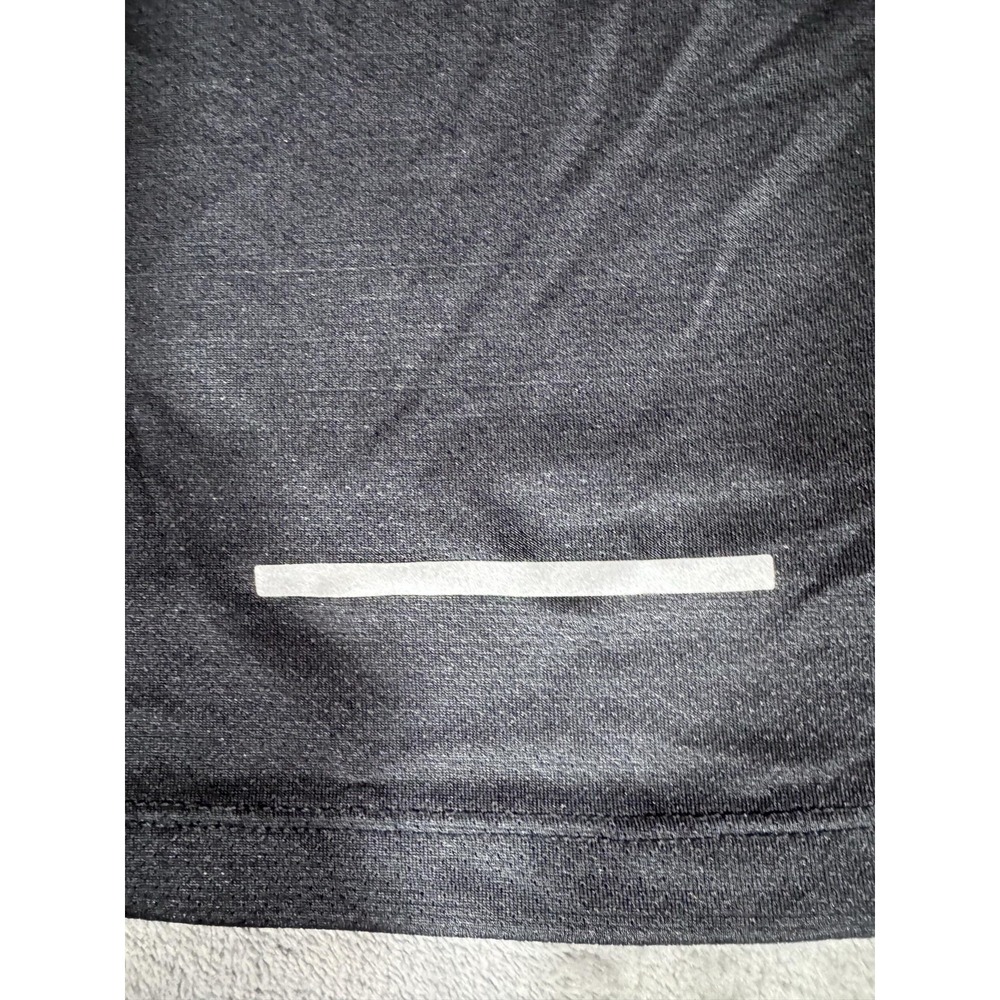 Nike Dri-FIT Shirt Mens Medium Black Running Reflective Short Sleeve Tee - Picture 11 of 12